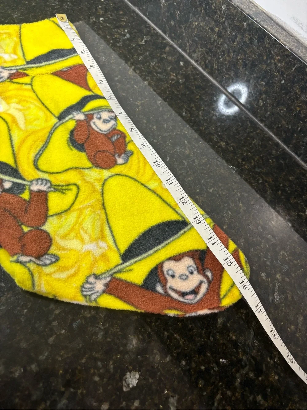 CURIOUS GEORGE Yellow Fleece Holiday Stocking